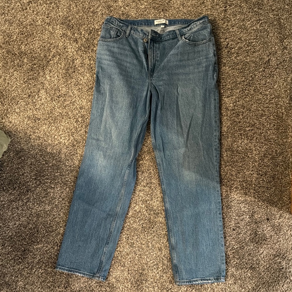 Abercrombie & Fitch Blue Straight Leg Jeans